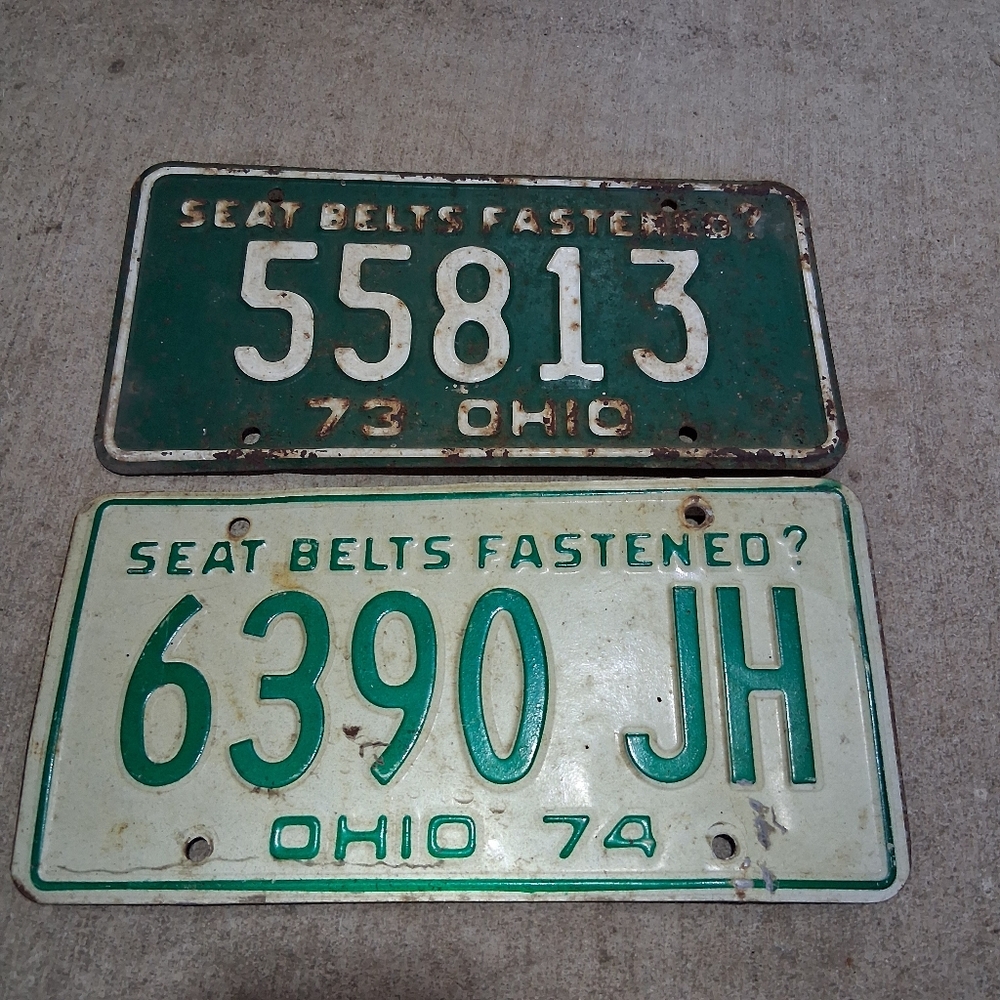 OHIO 1973 & 1974 COLLECTABLE PLATES